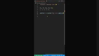 Interview Question - Nested List To Flat