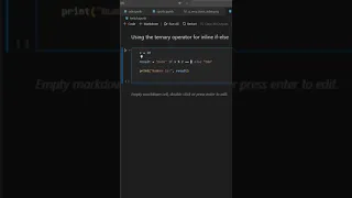 Python Inline IF-ELSE Ternary Operator