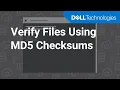 Verify Files Using MD5 Checksums