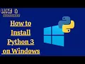 How to Install Python 3 on Windows