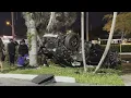 Apparent Miami-Dade police chase ends in violent crash at Tesla dealership
