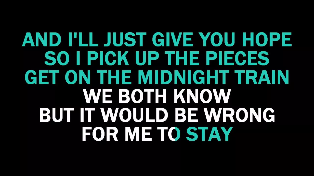 Midnight Train karaoke Sam Smith Midnight Train karaoke Sam Smith