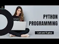 LIST TUPLE - PYTHON V-CODE CSI VIT-AP