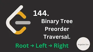 Binary Tree Preorder Traversal in JS include Dry Run 144 Tree Javascript Leetcode - Easy