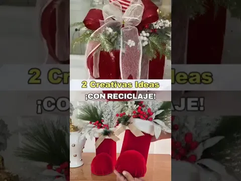 ¡INCREÍBLE! Mira Lo Que Hice Con Una Caja y Tubos De cartón Para Navidad
