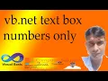 vb net text box numbers only - SGL Computer Solution