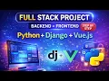 Full-Stack Project Django Vue Auth System JWT Login Frontend and Backend connection Django