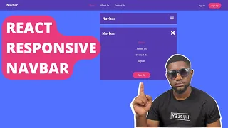 React Responsive Navbar Tutorial Beginner Tutorial