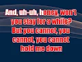 Ty Myers - Can't Hold Me Down (karaoke) (by request)