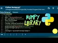 Learn Python Array Manage with Numpy Library in pydroid3