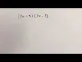 Multiplying Polynomials - Box Method