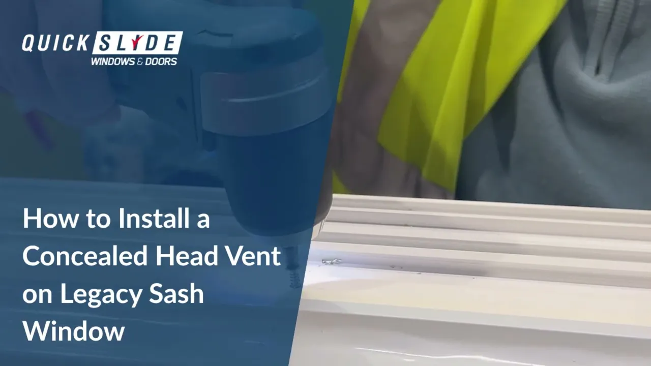  How to Install a Concealed Head Vent on a Legacy Sliding Sash Window