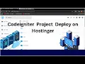 Deploy CodeIgniter Project on Hostinger in 2025 Step-by-Step Guide