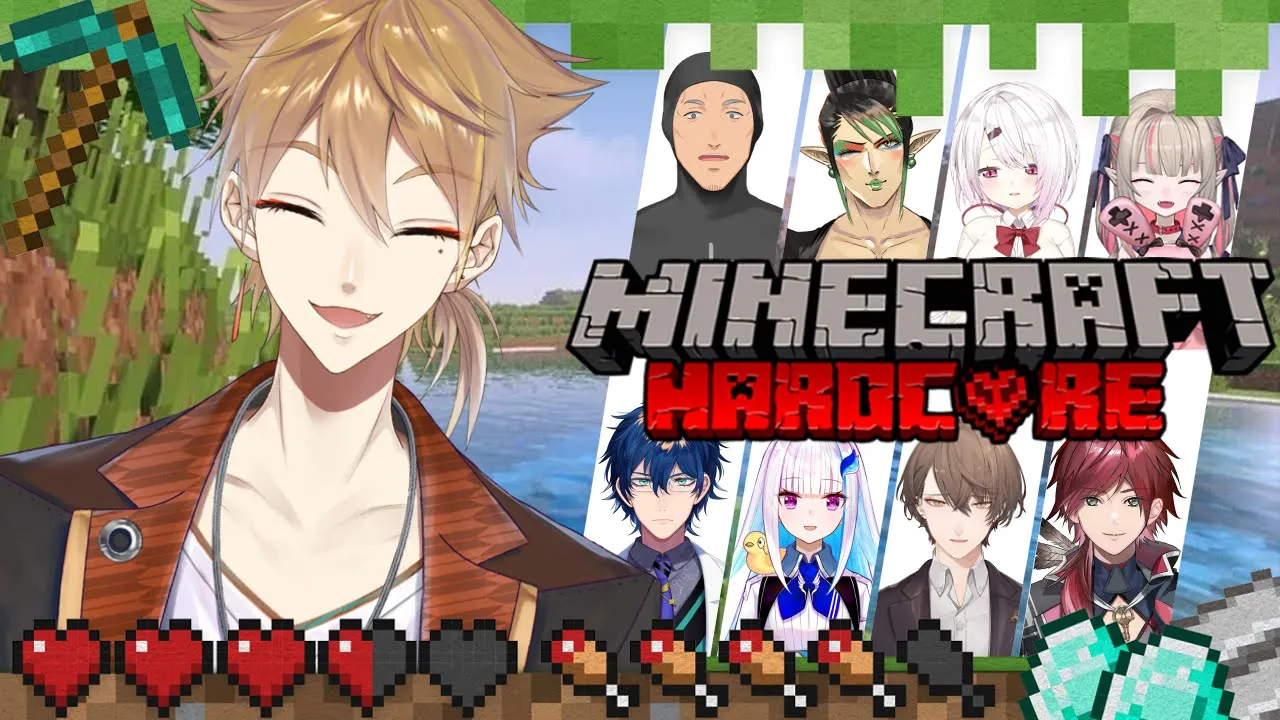 【Minecraft】家族でマイクラハードコア忘年会_死後【にじさんじ / 伏見ガク】