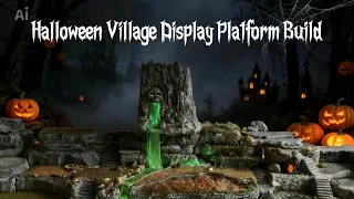 Department 56 Halloween Display Platform Build Static Grass Lighting Stranger Things Portal