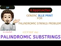 Palindromic Substrings Blueprint Palindrome Problems 4 Approaches Leetcode 647