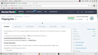 Flipping bits Hacker Rank Solution in C Programming