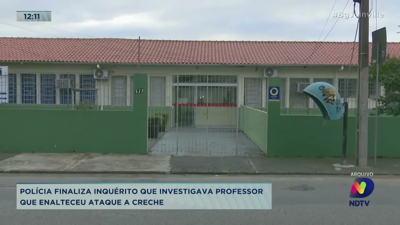 Polícia finaliza inquérito que investigava professor que enalteceu ataque a creche