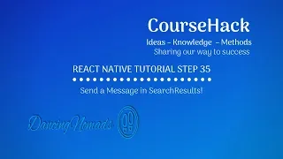 React Native Tutorial Step 35 Send a Message in SearchResults