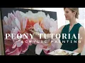 Peony Acrylic Painting Tutorial Timelapse Learn to Paint Peonies and Floral Still Life Pieces