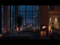Download Lagu Night Rain in High-Rise Apartment | Fireplace \u0026 Relaxing Rain Sounds | Ambience for Sleep \u0026 Focus
