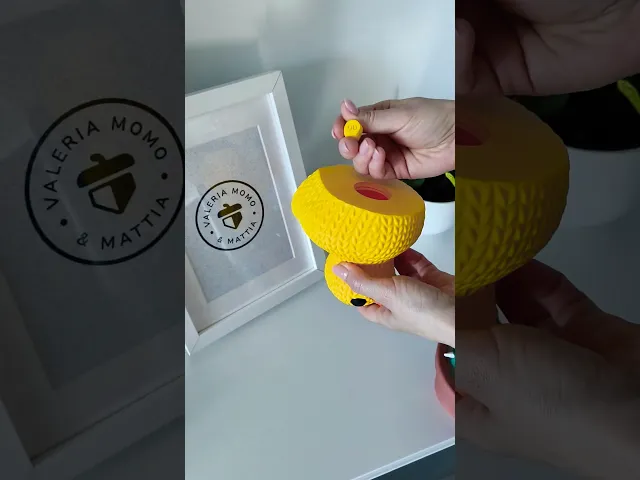 Knitted Duck Container - Regular & Piggy Bank Version - Print-in-Parts & MultiColor video thumbnail
