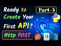 Build your First API - Http POST Methods Python Flask API Development in Malayalam