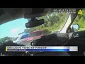 shows man driving into oncoming traffic during police chase in Okaloosa County