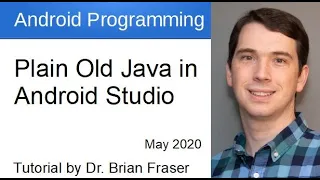 Plain Old Java in Android Studio Android Programming