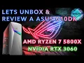lets Unbox Review a Asus Rog Strix G10DK Gaming PC AMD 5800X RTX 3060 Model G10DK-NB766 2