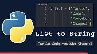 How to Convert List to String in Python