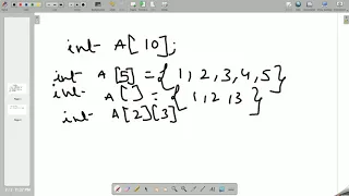 C Array - Part 25 C Language Tutorial Array Memory Location and concept