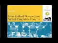 How to Host a Virtual Candidate Forum