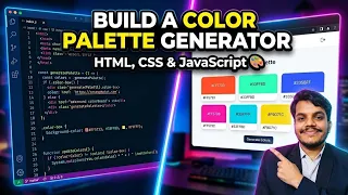 Color Palette Generator Using HTML CSS JavaScript Beginner Web Development Project Step-by-Step
