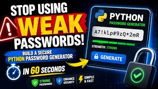 Stop Using Weak Passwords - Build a Secure Python Password Generator in 60 Seconds