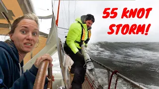 55 KNOT STORM + HUGE WAVES  😬💨⛵ Storm that Broke our Pole  – SV Delos Ep. 314