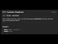 Contains Duplicate Leetcode 217 Solution Python