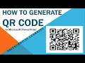 How to generate QR Code in Microsoft Powerpoint Create QR Code using Powerpoint in Simple Way