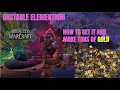 Unstable Elementium recipe guide with gold making technique