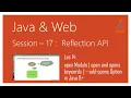 Reflection API in Java open Module open and opens keywords -add-opens Option in Java 9