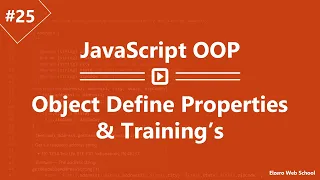 Learn JavaScript OOP in Arabic - Object Define Properties And Training s