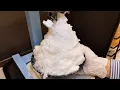 끝없이 쌓아 올리는! 한국 인기 우유빙수와 얼음빙수 3종 (망고, 딸기, 팥멜론) making korean shaved ice (bingsu) - korean street food