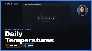 Daily Temperatures - LeetCode 739 Monotonic Stack Python