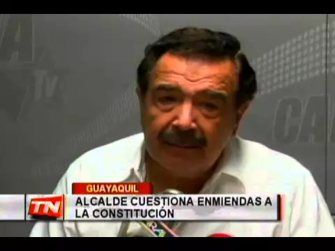 Alcalde cuestiona enmiendas a la constitución