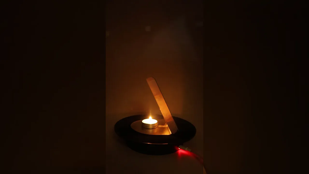 Chamunda Beej Mantra Rose Quartz Candle Stand for Protection & Healing
