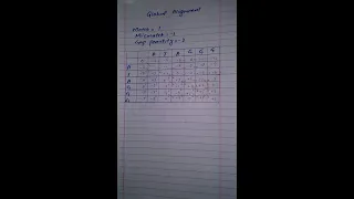 Global Alignment How to do global alignment Bioinformatics Biology with Tayyab