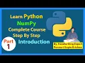 Learn NumPy Complete Course Step By Step Introduction Ponnuri Gopie Krishna Part-1