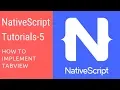 NativeScript Tutorials - 5
