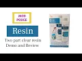 Mod Podge clear resin demo and review