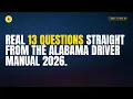 Alabama Learner s DMV Permit Test 2026 Actual Questions Answers App Download Link Inside